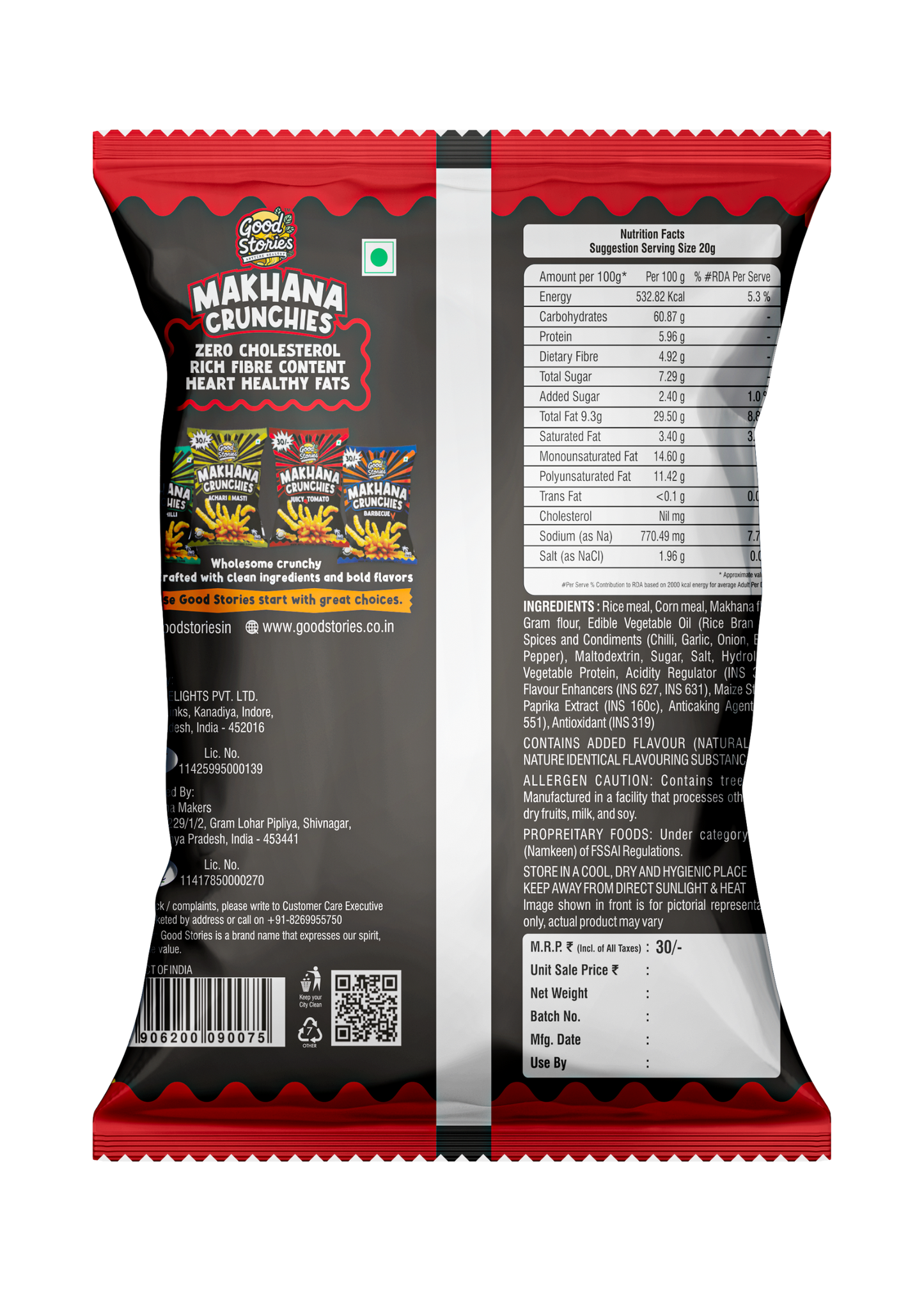 Good Stories Makhana Crunchies β Peri Peri