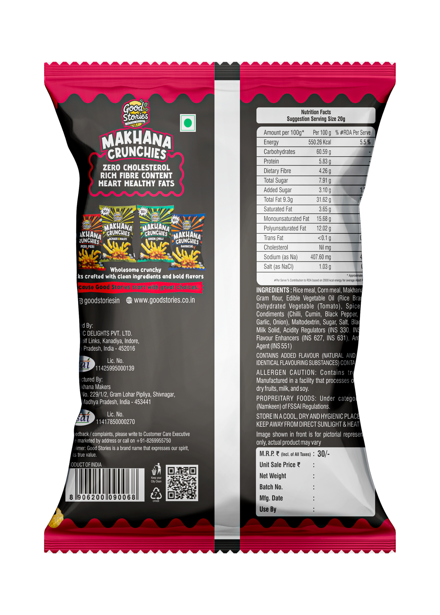 Good Stories Makhana Crunchies β Juicy Tomato